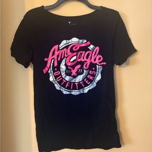 Black American Eagle Tshirt